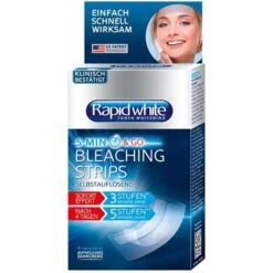 Rapid-white Zahnaufhellung Bleaching Strips, Für Weiße Zähne, 8 Stück Für 4 Tage