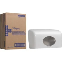 Kimberly Clark Kimberly-Clark Toilettenpapierspender Aquarius, 6992, Kunststoff, Für 2 Kleinrollen, Weiß -Tork Shop 87e815b5470386c8fc79295dd0a47c3b389238fd toilettenpapierspender kimberly clark aquarius