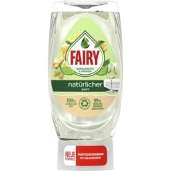 Fairy Spülmittel Max Power Bergamotte & Ingwer, 100 % Natürlicher Duft, 370 Ml