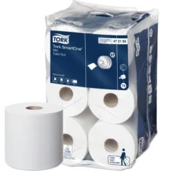 Tork Toilettenpapier SmartOne 472193, T9, 2-lagig, Tissue, 620 Blatt, 12 Rollen