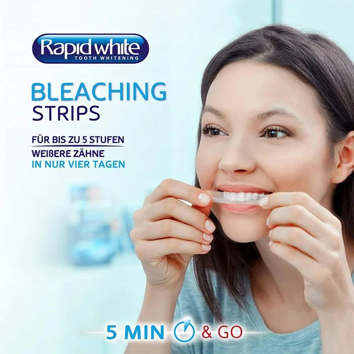 Rapid-white Zahnaufhellung Bleaching Strips, Für Weiße Zähne, 8 Stück Für 4 Tage 3 Rapid-white Zahnaufhellung Bleaching Strips, Für Weiße Zähne, 8 Stück Für 4 Tage – Bild 3