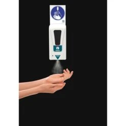 Desinfektionsmittelspender Renz Mit Ständer Und Infotafel, Stehend, Silber, 1000ml -Tork Shop 90cd8b21a22d3c76cfeb0269c33a829af731ee66 desinfektionsmittelspender renz mit sensor