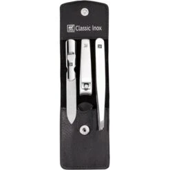 Zwilling Maniküre-Pediküreset Classic INOX, 97435-004, Echt Leder, Schwarz, 3-teilig