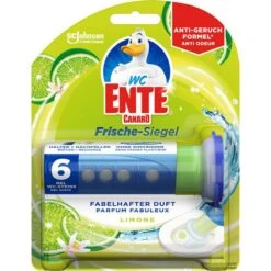 WC-Ente WC-Duftspüler Frische Siegel Limone, Starterset, Spender, 36 Ml