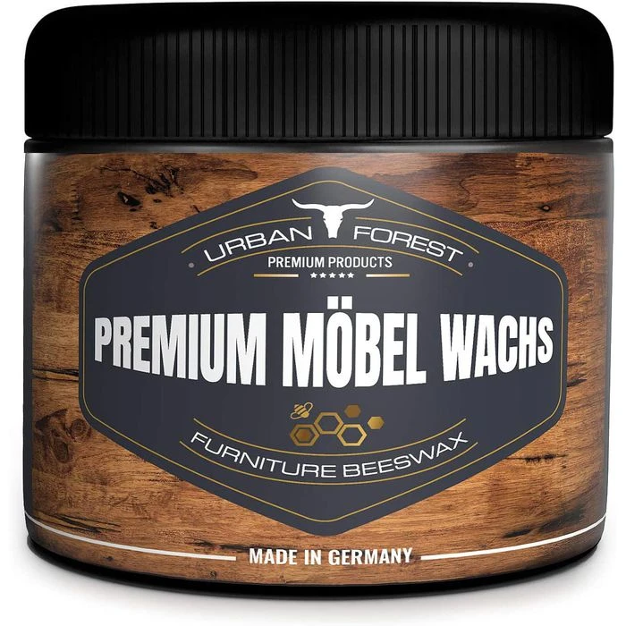 Urban-Forest Möbelpflege Premium Möbelwachs, Mit Bienenwachs, Farblos, Für Holz, 500 Ml 1 Urban-Forest Möbelpflege Premium Möbelwachs, Mit Bienenwachs, Farblos, Für Holz, 500 Ml
