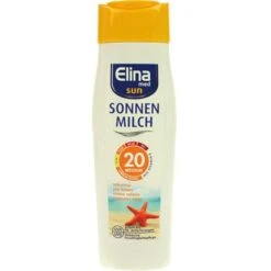 Elina-med Sonnencreme Sun 20 Medium, Sonnenmilch, LSF 20, 200ml