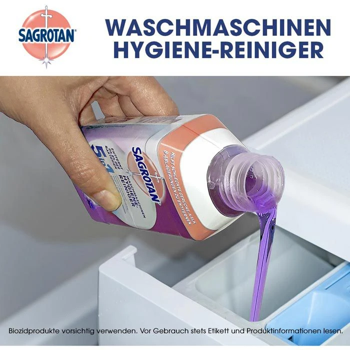 Sagrotan Waschmaschinenreiniger 5in1, Blütenzauber, Hygienereiniger, In Der Flasche, 250ml 3 Sagrotan Waschmaschinenreiniger 5in1, Blütenzauber, Hygienereiniger, In Der Flasche, 250ml – Bild 3