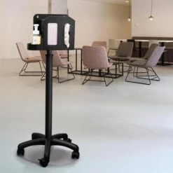 LogiLink Desinfektionsmittelspender HC0009, Mobile Hygienestation, Schwarz, 1000ml -Tork Shop 9dfbc62d6d074770225879084d0c15b6abf324e9 desinfektionsmittelspender logilink hc0009