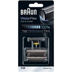Braun Scherkopf 51B Kombipack, Schwarz, Für Braun Rasierer WaterFlex