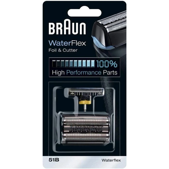 Braun Scherkopf 51B Kombipack, Schwarz, Für Braun Rasierer WaterFlex 1 Braun Scherkopf 51B Kombipack, Schwarz, Für Braun Rasierer WaterFlex