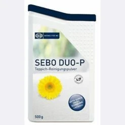 Sebo Teppichreiniger Duo-P, 500g, Reinigungspulver, Clean Box, 1 Handbüste Im Deckel