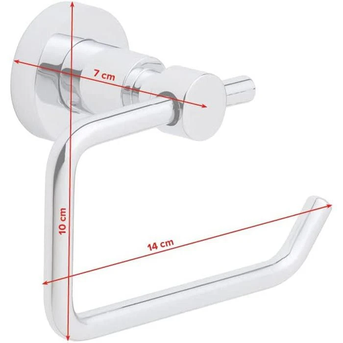 Tesa Toilettenpapierspender Loxx, 40272, Ohne Bohren, Metall, Für 1 Kleinrolle, Silber 2 Tesa Toilettenpapierspender Loxx, 40272, Ohne Bohren, Metall, Für 1 Kleinrolle, Silber – Bild 2