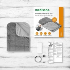 Medisana Heizdecke HB 674 Mobile Wärmedecke 3in1, 162 X 62cm, Abschaltautomatik, Inkl. Powerbank -Tork Shop acb4ae69bd5e61e827d2235f3722f8e87c433c8e heizdecke medisana hb 674 mobile waermedecke 3in1