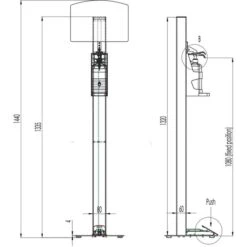 Update-Displays Desinfektionsmittelspender Foot, Basic, Mit Ständer & Fußpedal, Silber, 1000ml -Tork Shop ae84c238c9d982b1a22f8cd1d3fa51bca63ff63f desinfektionsmittelspender update displays foot