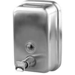 Seifenspender Edelstahl Gebürstet, Für 500ml, Silber