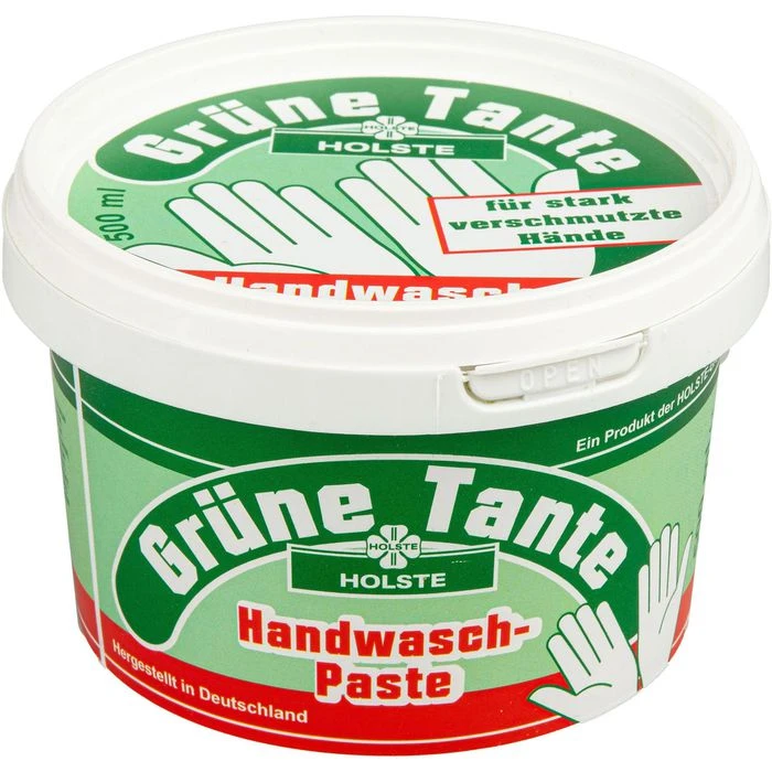 Holste Handwaschpaste Grüne Tante, Mit Quarzmehl Für Stark Verschmutzte Hände, 500ml 1 Holste Handwaschpaste Grüne Tante, Mit Quarzmehl Für Stark Verschmutzte Hände, 500ml