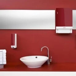 CWS Seifenspender Paradise Foam Slim, 4012000, Kunststoff, Mit Armhebel, Weiß, 500ml -Tork Shop b4155da995d9f4ff2b4514dc696cbadb01e508ba seifenspender cws paradise foam slim 4012000