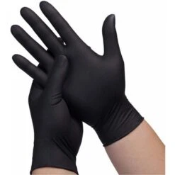 HYGISUN Einmalhandschuhe Intco Nitril, Puderfrei, Schwarz, 100 Stück, Größe M -Tork Shop b698bb2feb98049c8103d86a8c7e2bf486cc9334 einmalhandschuhe hygisun intco nitril puderfrei