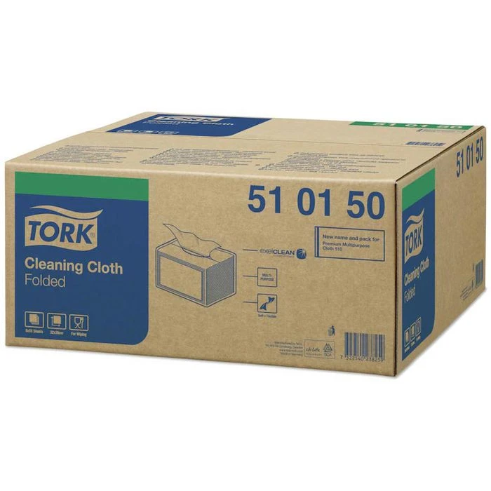 Tork Einwegtücher 510150, W8, Weiß, 32 X 39 Cm, Reinigungstücher Gefaltet, 55 Blatt 4 Tork Einwegtücher 510150, W8, Weiß, 32 X 39 Cm, Reinigungstücher Gefaltet, 55 Blatt – Bild 4
