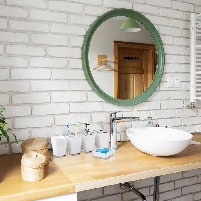 Relaxdays Badaccessoires-Set 1002258549, 5-teilig, Aus Kunststoff, Weiß 5 Relaxdays Badaccessoires-Set 1002258549, 5-teilig, Aus Kunststoff, Weiß – Bild 5