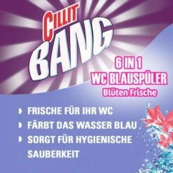 Cillit-Bang WC-Duftspüler Blue Wave 6 Blüten, Frische, Im Korb -Tork Shop baf2123ab12b7097875e7694730b69d5e7d403a4 wc duftspueler cillit bang blue wave 6 blueten