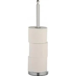 Axentia Toilettenpapierspender Ravallo 282242, Metall, Für 4 Kleinrollen, Silber