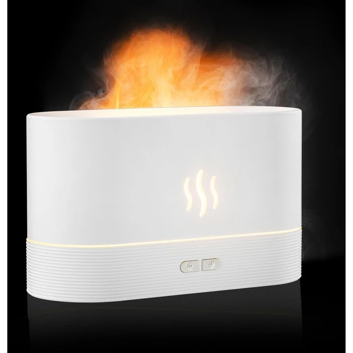 Böttcher-AG Diffuser Mit Flammeneffekt, Weiß, Für ätherische Öle, Kunststoff, Warm-weißes LED 1 Böttcher-AG Diffuser Mit Flammeneffekt, Weiß, Für ätherische Öle, Kunststoff, Warm-weißes LED