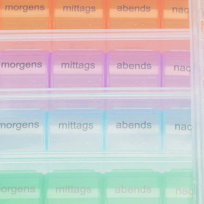 Relaxdays Tablettenbox 7 Tage, Morgens, Mittags, Abends, Nachts 5 Relaxdays Tablettenbox 7 Tage, Morgens, Mittags, Abends, Nachts – Bild 5