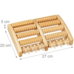 Relaxdays Fußmassagegerät Fußroller, 2 X 5 Rollen, Holz -Tork Shop c181a6e4fde8474a016cb679767ce02e25af1264 fussmassagegeraet relaxdays fussroller
