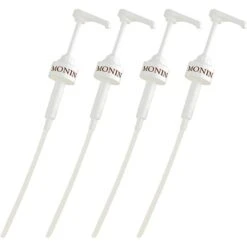 Monin Dosierpumpe Sirup-Pumpe, Für 700ml Flasche, Pro Hub 5 Ml, 4 Stück