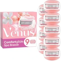 Gillette-Venus Rasierklingen Comfortglide, Spa Breeze, Für Damen, 9 Stück