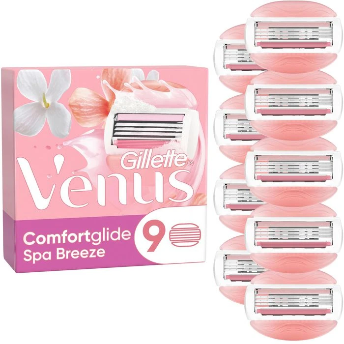 Gillette-Venus Rasierklingen Comfortglide, Spa Breeze, Für Damen, 9 Stück 1 Gillette-Venus Rasierklingen Comfortglide, Spa Breeze, Für Damen, 9 Stück