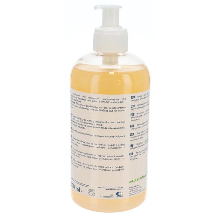 Dreiturm Seife Seifencreme Mango Easyline, 9984, Flüssigseife, Pumpspender, 500ml 6 Dreiturm Seife Seifencreme Mango Easyline, 9984, Flüssigseife, Pumpspender, 500ml – Bild 6