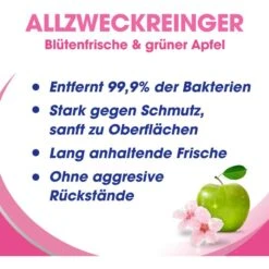 Sagrotan Allesreiniger Blütenfrische, Grüner Apfel, Allzweckreiniger Desinfiziert, 750ml -Tork Shop ca64342e2f3858b7171423ad37654d86d93db2ba allesreiniger sagrotan bluetenfrische