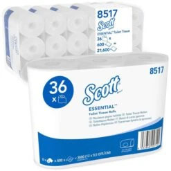 Scott Toilettenpapier Performance 600, 2-lagig, Tissue, 600 Blatt, 36 Rollen