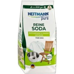 Heitmann Fleckenentferner Pure 1008283, Reine Soda, Natürlich & Hygienisch, Pulver, 500g