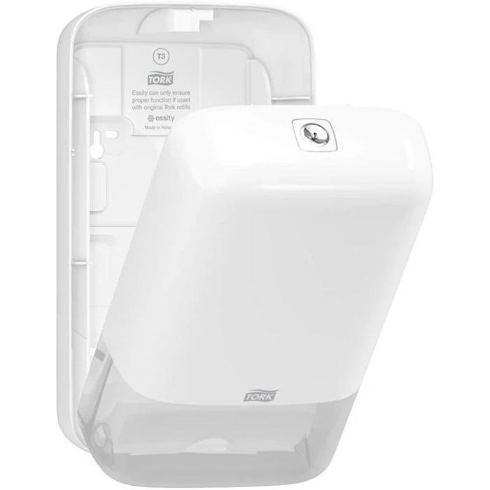 Tork Toilettenpapierspender Elevation, 556000, T3, Kunststoff, Zur Einzelblattentnahme, Weiß 5 Tork Toilettenpapierspender Elevation, 556000, T3, Kunststoff, Zur Einzelblattentnahme, Weiß – Bild 5