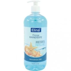 Elina-med Seife Handseife Meeresfrische, Flüssigseife, Pumpspender, 1 Liter
