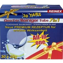 Reinex Spülmaschinentabs All-in One, 13842, 7 In 1, 30 Tabs