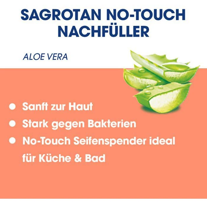 Sagrotan No-Touch Nachfüller Aloe Vera, 250ml, Flüssigseife 4 Sagrotan No-Touch Nachfüller Aloe Vera, 250ml, Flüssigseife – Bild 4