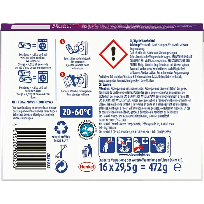 Persil® Persil Waschmittel Color Power Bars, Colorwaschmittel, 472 G, 16 Waschladungen 3 Persil® Persil Waschmittel Color Power Bars, Colorwaschmittel, 472 G, 16 Waschladungen – Bild 3
