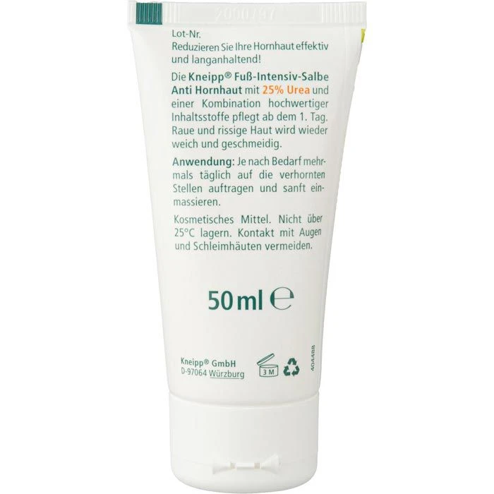 Kneipp Anti-Hornhaut-Creme Fuß-Intensiv-Salbe 50ml, In Tube, Mit Urea, Calendula & Orangenöl 3 Kneipp Anti-Hornhaut-Creme Fuß-Intensiv-Salbe 50ml, In Tube, Mit Urea, Calendula & Orangenöl – Bild 3