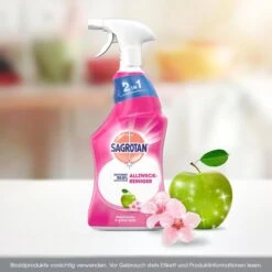 Sagrotan Allesreiniger Blütenfrische, Grüner Apfel, Allzweckreiniger Desinfiziert, 750ml -Tork Shop decd7b6586e1da13417cd5cf4b97f14528995c1f allesreiniger sagrotan bluetenfrische