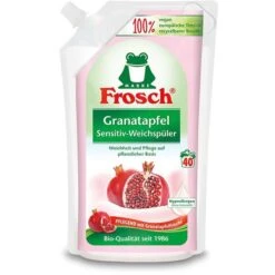Frosch Weichspüler Granatapfel Bio-Qualität, 115523, 1 Liter, Hypoallergen, 40 Waschladungen