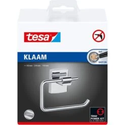 Tesa Toilettenpapierspender Klaam, 40258, Ohne Bohren, Metall, Für 1 Kleinrolle, Silber -Tork Shop e3683f11e83ca7aa014c52991f01139d8b6bd25e toilettenpapierspender tesa klaam 40258