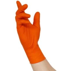 NITRAS Einmalhandschuhe Tough Grip N, Nitril, 8335, Puderfrei, Orange, 50 Stück, Gr. XL -Tork Shop e5c761c6222562ffd6cf63b9a12afe2fe92b1137 einmalhandschuhe nitras tough grip n nitril 8335