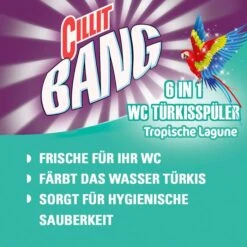 Cillit-Bang WC-Duftspüler 6 In 1 Türkisspüler, Tropical Lagune, Im Korb, 2 Stück -Tork Shop e8cfbb7e7a05a53ee1a6d0c0adbdb3c718c09b31 wc duftspueler cillit bang 6 in 1 tuerkisspueler
