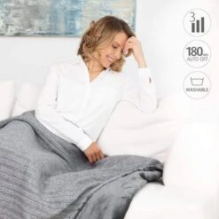 Medisana Heizdecke HB 680 Strick-Kuschelheizdecke, 160 X 120cm, Abschaltautomatik, Überhitzungsschutz -Tork Shop f579c98cfad7c36cddd5dc5368da84b81c0ab845 heizdecke medisana hb 680 strick kuschelheizdecke