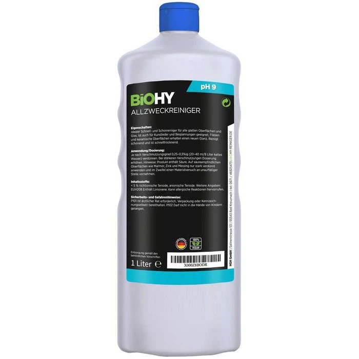 BiOHY Allesreiniger 001-001, 100% Vegan, Allzweckreiniger, Bio-Konzentrat, 1 Liter 4 BiOHY Allesreiniger 001-001, 100% Vegan, Allzweckreiniger, Bio-Konzentrat, 1 Liter – Bild 4