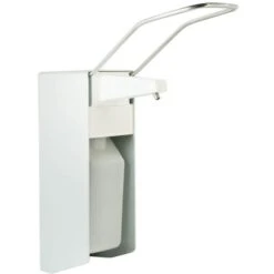 Sanismart Desinfektionsmittelspender 2819, Mit Ständer, Stehend, Silber / Weiß, 500ml 5 Sanismart Desinfektionsmittelspender 2819, Mit Ständer, Stehend, Silber / Weiß, 500ml -Tork Shop f83541cc484a28f12bc7ddb8ee232abddd2df629 desinfektionsmittelspender sanismart 2819